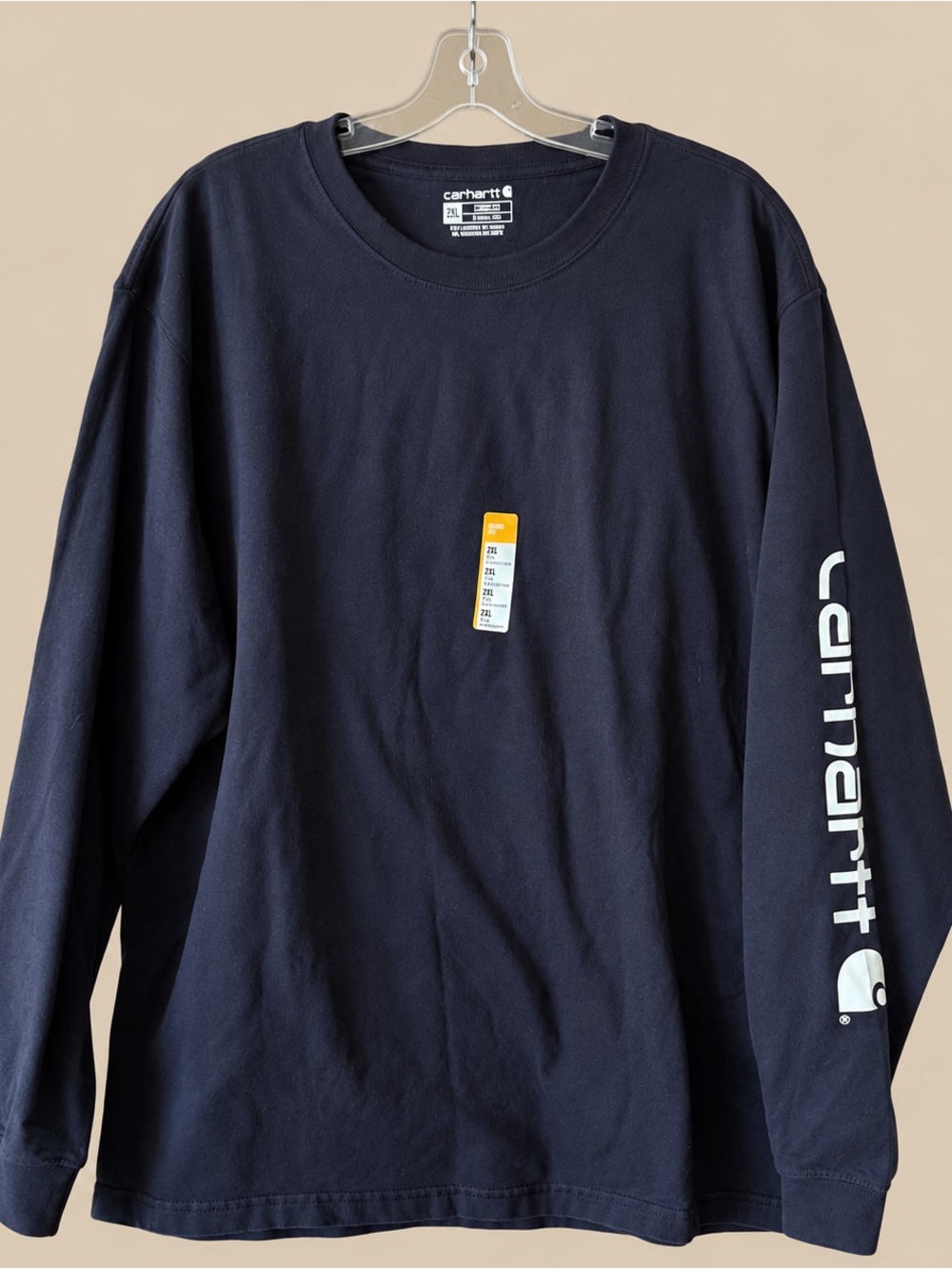 Carhartt Navy Loose Fit Long Sleeve 2XLT